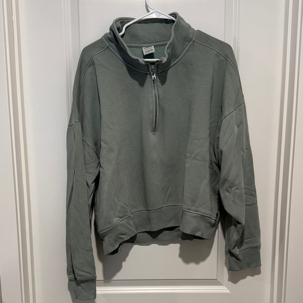 PINK half zip sweatshirt